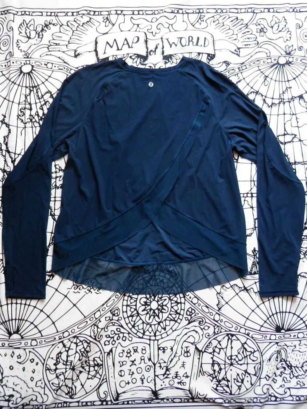 Lululemon Quick Pace Long Sleeve Split Back Athletic Top